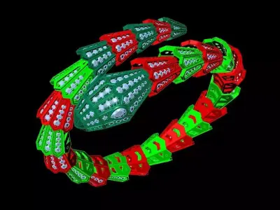 bvlgari snake bracelet 3D print model 3D print model
