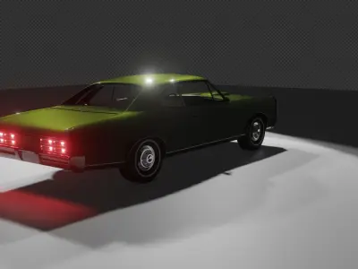 Muscle Car Late 1960s Era 3D model