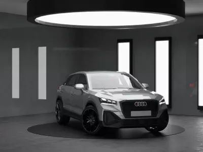 Car Rigged - Audi Q2 Low-poly 3D model