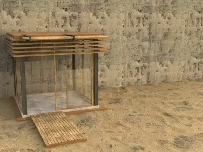 Garden House Detail Texture 3D model