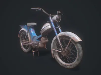 Retro Transport Pack Low-poly 3D model