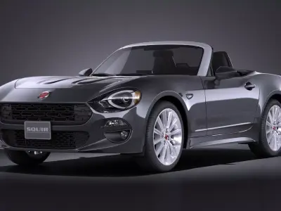 Fiat 124 Spider 2017 VRAY 3D model