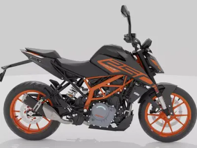 KTM DUKE 250 2022 blender rendering Low-poly 3D model