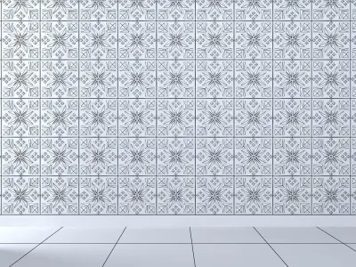 3d wall panel Low-poly 3D model