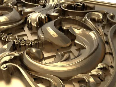  decorative pattern ready for 3D printing 3D model 227