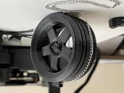 WHEEL MIRROR ORNAMENT KEYCHAIN CAR RIM SSR PROFESSOR-BRAKE DISC Free 3D print model