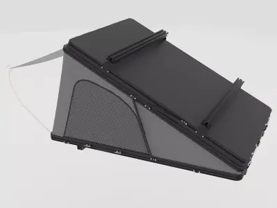 Car Tent Unfolded 3D model