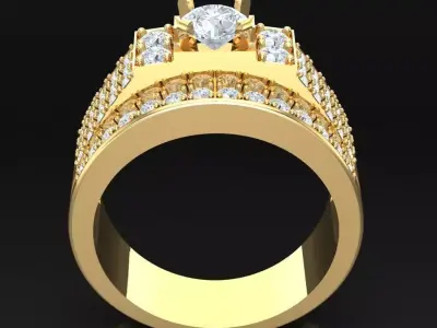 Luxury Men Rings Designs 5MR022 3D print model