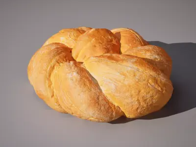 Wheat Bread 5K triangles 4K PBR textures Low-poly 3D model