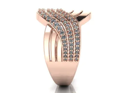 Jewelry Diamond Ring 3D Print Model  3D print model buy