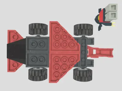 Basil The Badlord from Lego Racers 1999 game Free low-poly 3D model