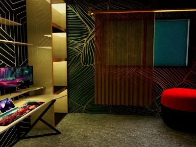 The Room  Low-poly 3D model