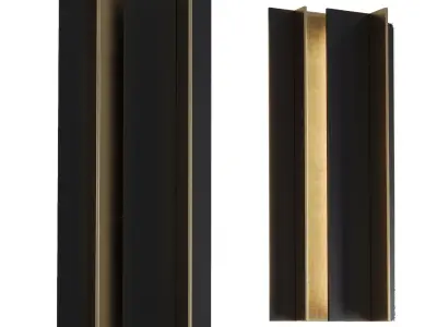 Secret Wall lamp Low-poly 3D model