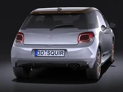 Citroen DS3 2016 VRAY 3D model