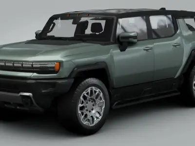 Hummer EV Electric SUV PICK UP 2022 3D model