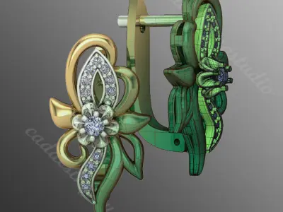 Earrings od37 3D print model