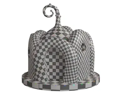 Low poly Cute house Free low-poly 3D model