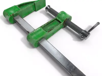 old Vise PBR  Low-poly 3D model