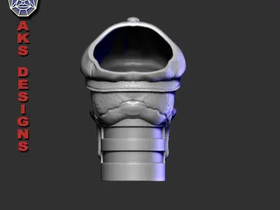 Gangster skull version 2 Penholder and flowerpot 3D print model
