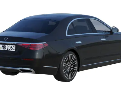 Mercedes-Benz S-Class W223 Long  AMG  Maybach 3D model