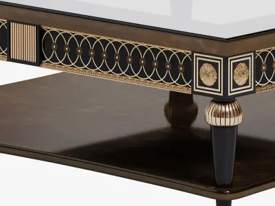 COFFEE TABLE NANTES by MARINER luxury Low-poly 3D model