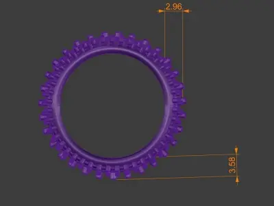 Diamond Eternity Ring Size 7 Gold Silver Platinum Luxury Jewelry 3D print model purchase