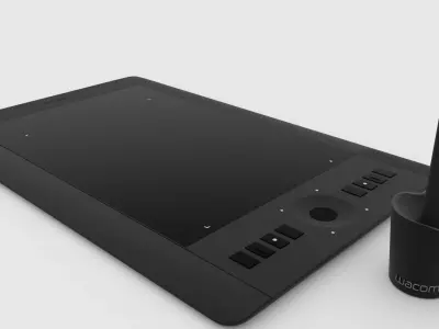 wacom tablet intuos 5 3D model