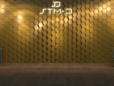 STM-D hexagon wall parametric model 110 3D model