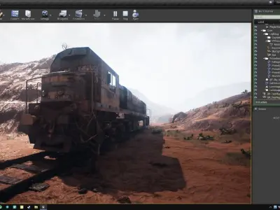 Locomotive GM-26 Low-poly 3D model