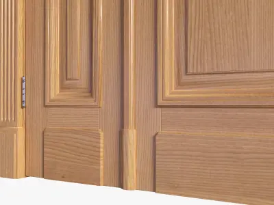 Door classic double 03 3D model