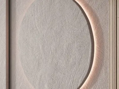 204 wall composition 03 decorative wall panel kit 02 3D model