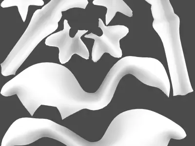 Garden Decor Flamingo Low-poly 3D model