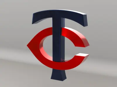 MLB Minessota Twins Team Logo 3D model