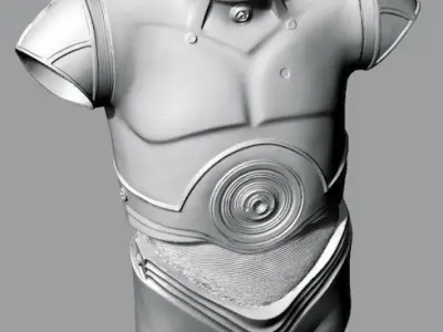 C3PO 3D scan files Free 3D print model