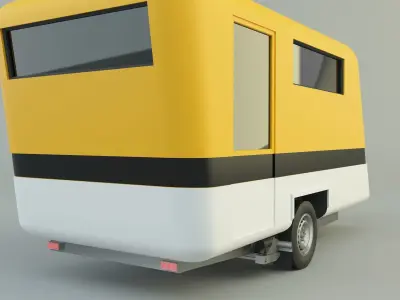  vehicle travel trailer model 3D model