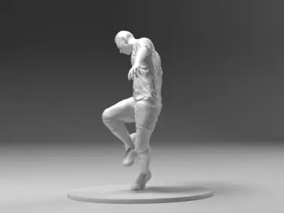 Footballer 03 Heelstrike 01 Stl 3D print model