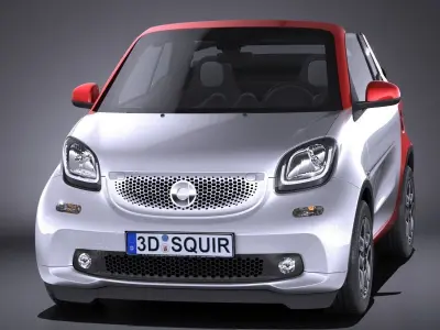 Smart Fortwo Cabrio 2016 3D model