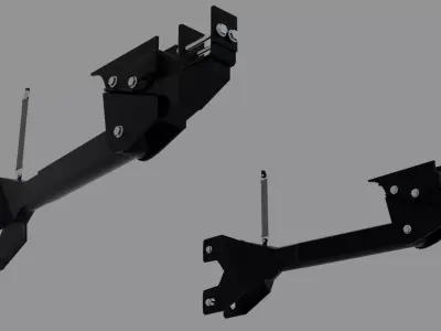 Heavy Duty Suspension Link Arms Low-poly 3D model