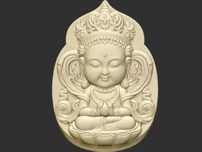Baby Bodhisattva 3D print model