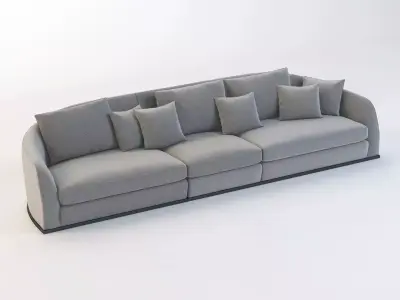 Flexform Alfred Divano Lineare 3 Seater 3D model