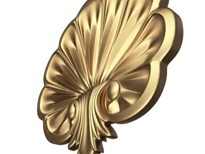 Shell Carved 05 Low-poly 3D model