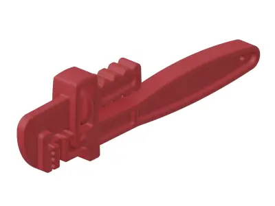 Plastic Premium Pipe Wrench Toy 3D model