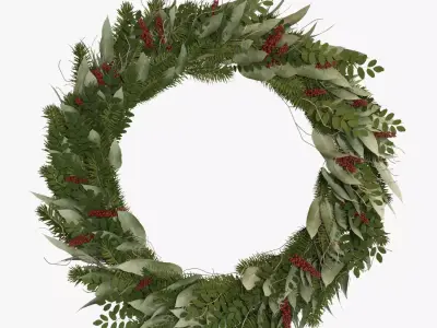 Christmas wreath 3D model