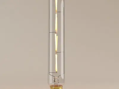 Decorative Edison Tube Bulb 185mm LED E24 3D model