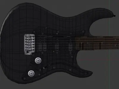 Electric Guitar Free Free low-poly 3D model