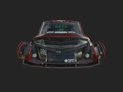 S-MC100 Flying Car Low-poly 3D model