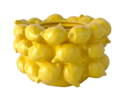 Ceramic Lemon Planter 3D model