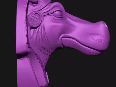 Hippopotamus 3D print model