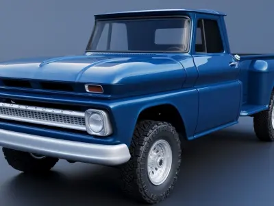 Chevrolet K20 Long Bed 1965 3D print model