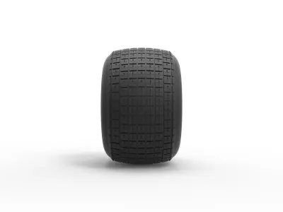 Race tire 2 Scale 1 to 10 3D print model